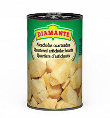 Quartered artichoke hearts